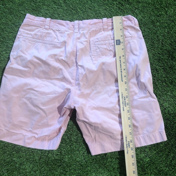 J.Crew Shorts Mens 34 Gramercy Chino Cotton Flat Front PINK/WHITE STRIPES - Picture 7 of 7